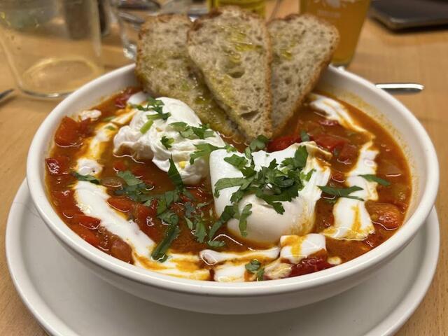 Borsch soup in Stanislav Cafe